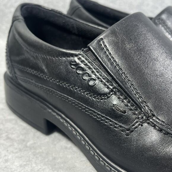 Ecco New Jersey Loafers Mens Size 7/7.5 Slip On Dress Shoes Black Leather 41 EU - Picture 8 of 16